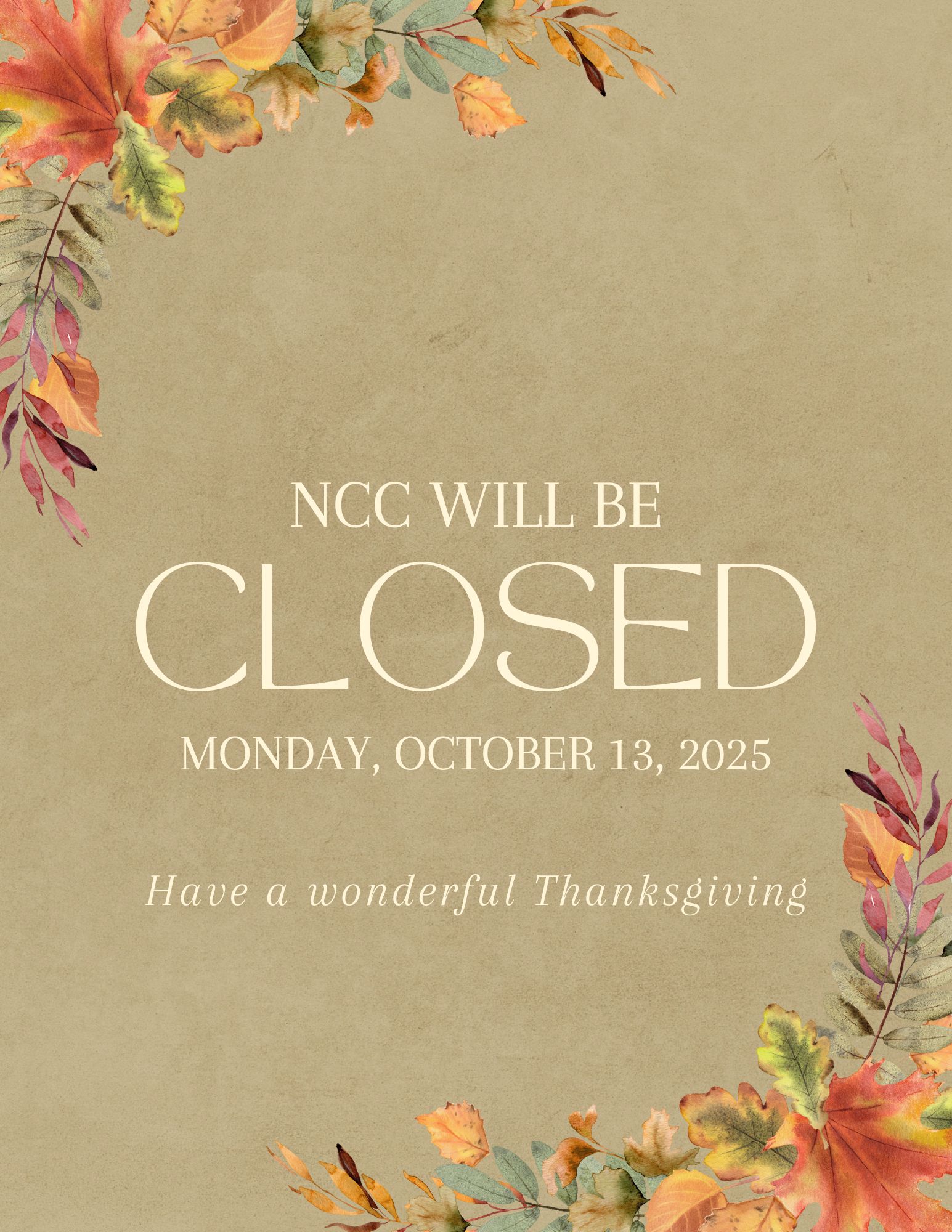 Thanksgiving Closed